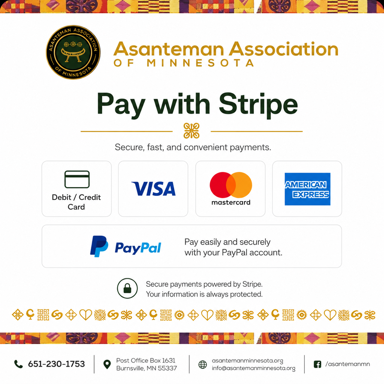 Pay With Stripe - Debit/Credit/PayPal/CashApp Etc